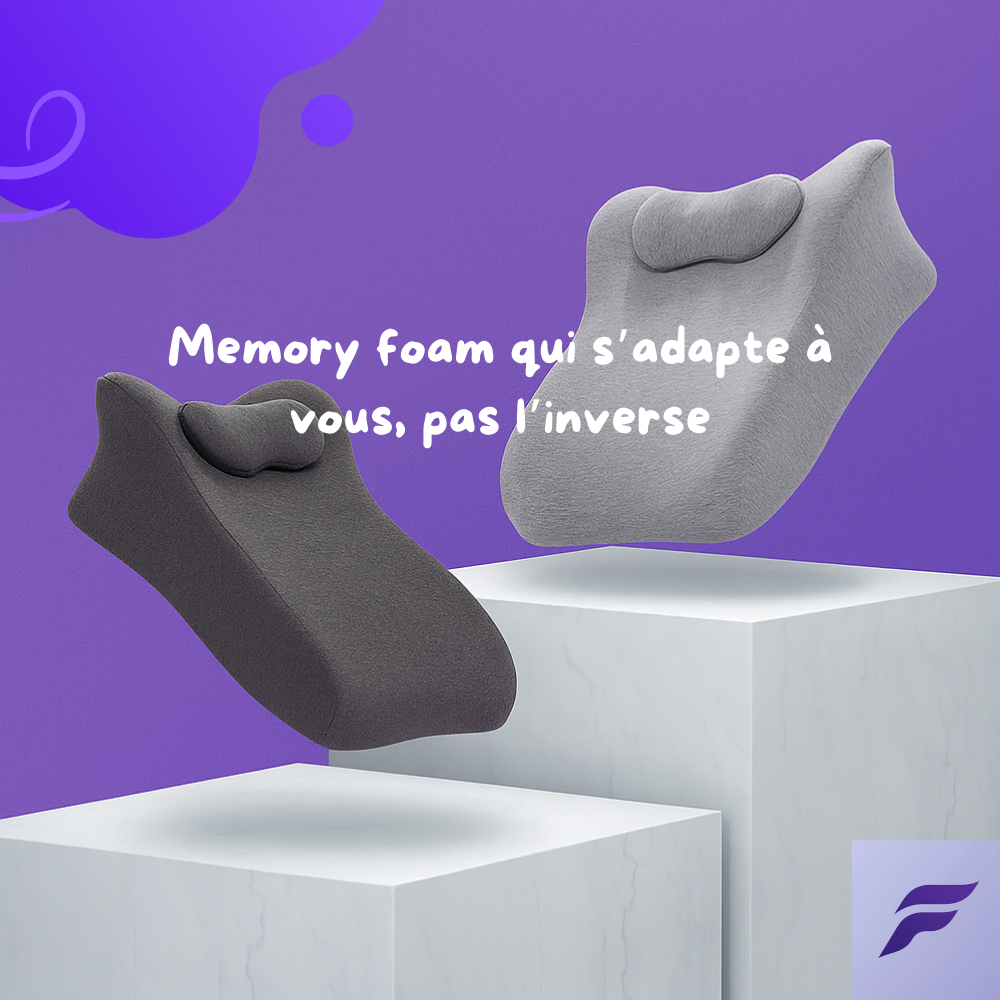 Oreiller Multifonctionnel en Memory Foam