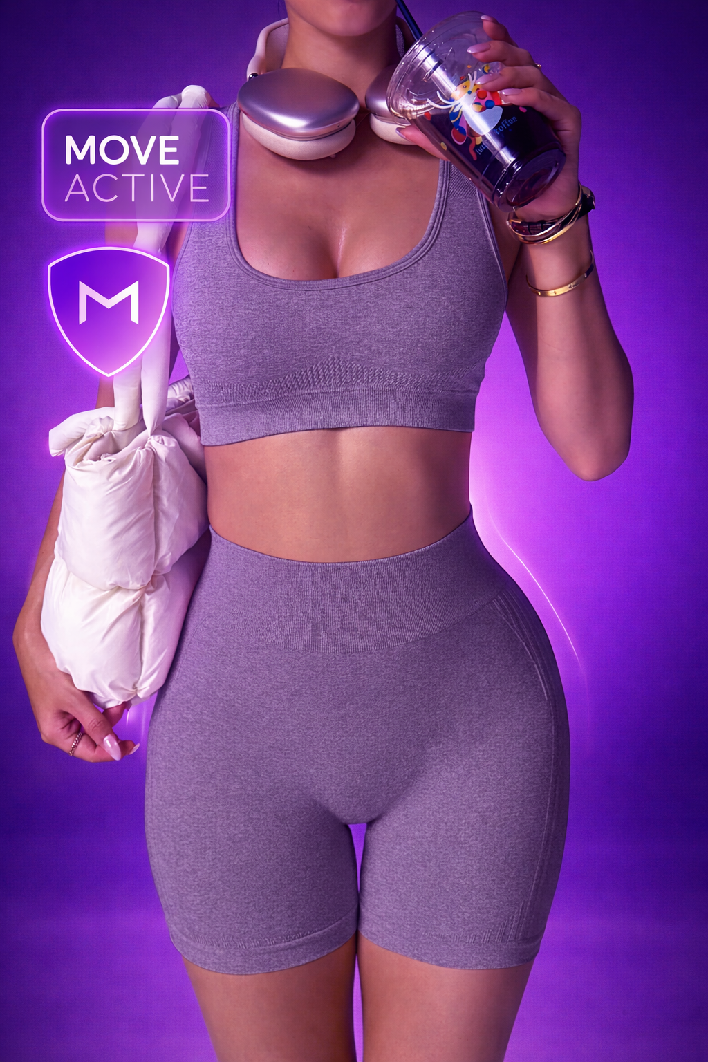 Ensemble Fitness & Yoga Femme – Brassière + Legging Court