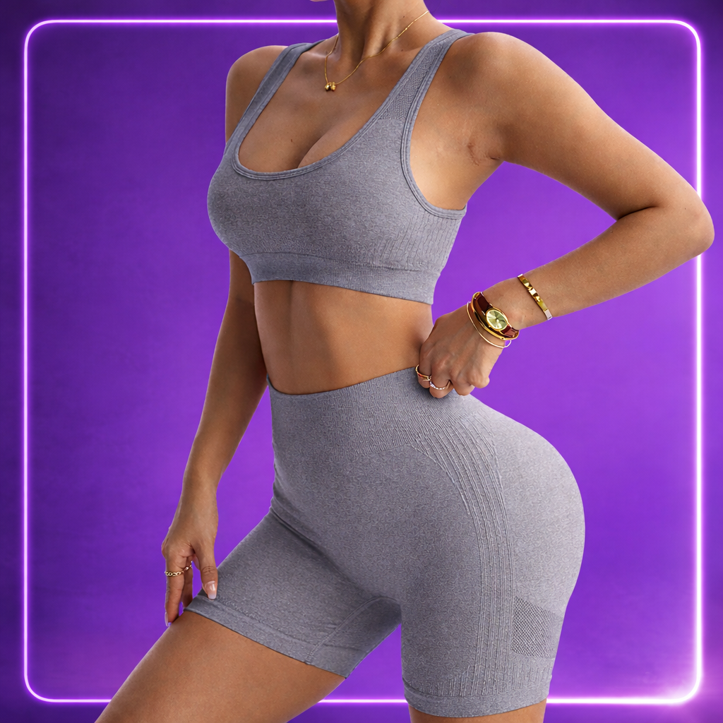 Ensemble Fitness & Yoga Femme – Brassière + Legging Court