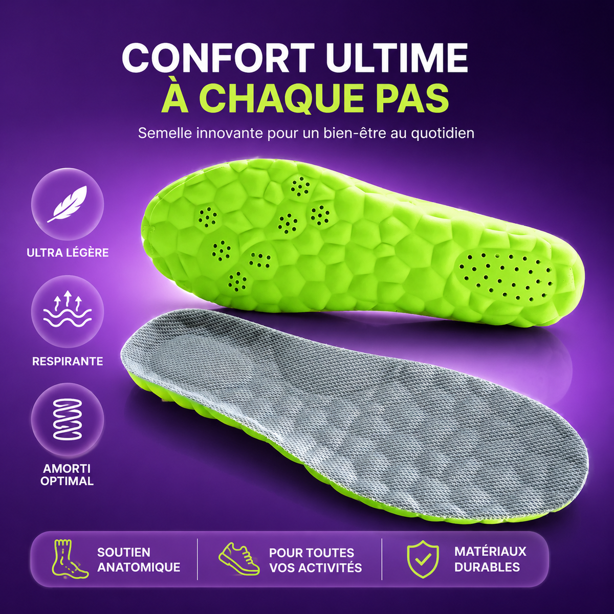 Comfort and support Insoles