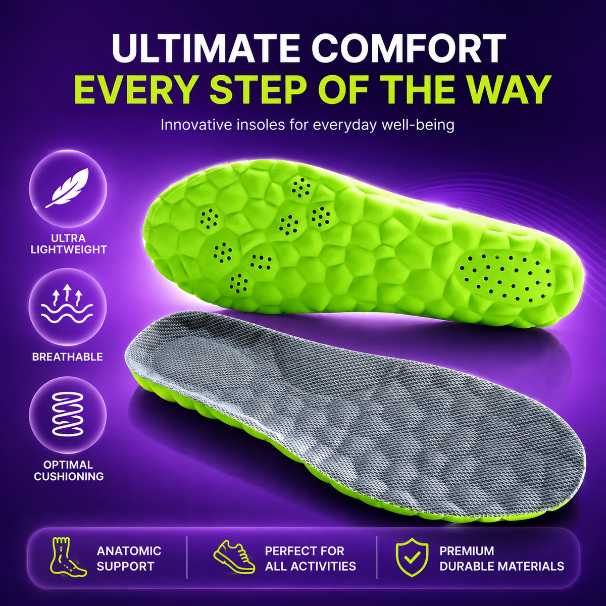 Comfort and support Insoles